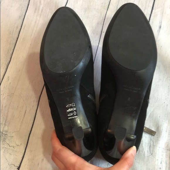 Aquatalia Dona Suede Heeled Kitten Ankle Booties - Picture 11 of 13